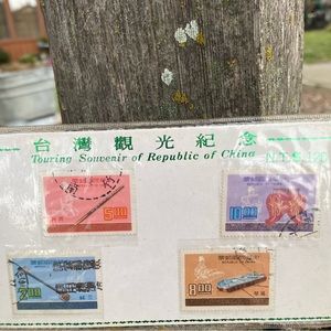 VINTAGE TOURING OF REPUBLIC OF CHINA STAMP CARD